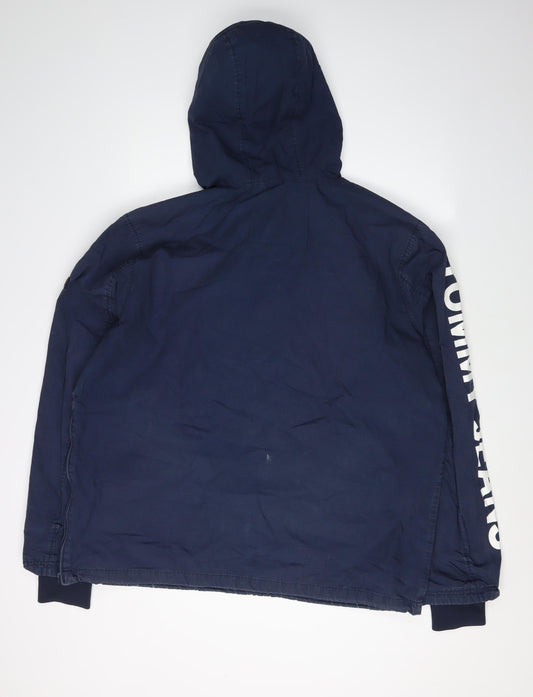 Tommy Jeans Men's Navy XL Anorak Hooded Jacket