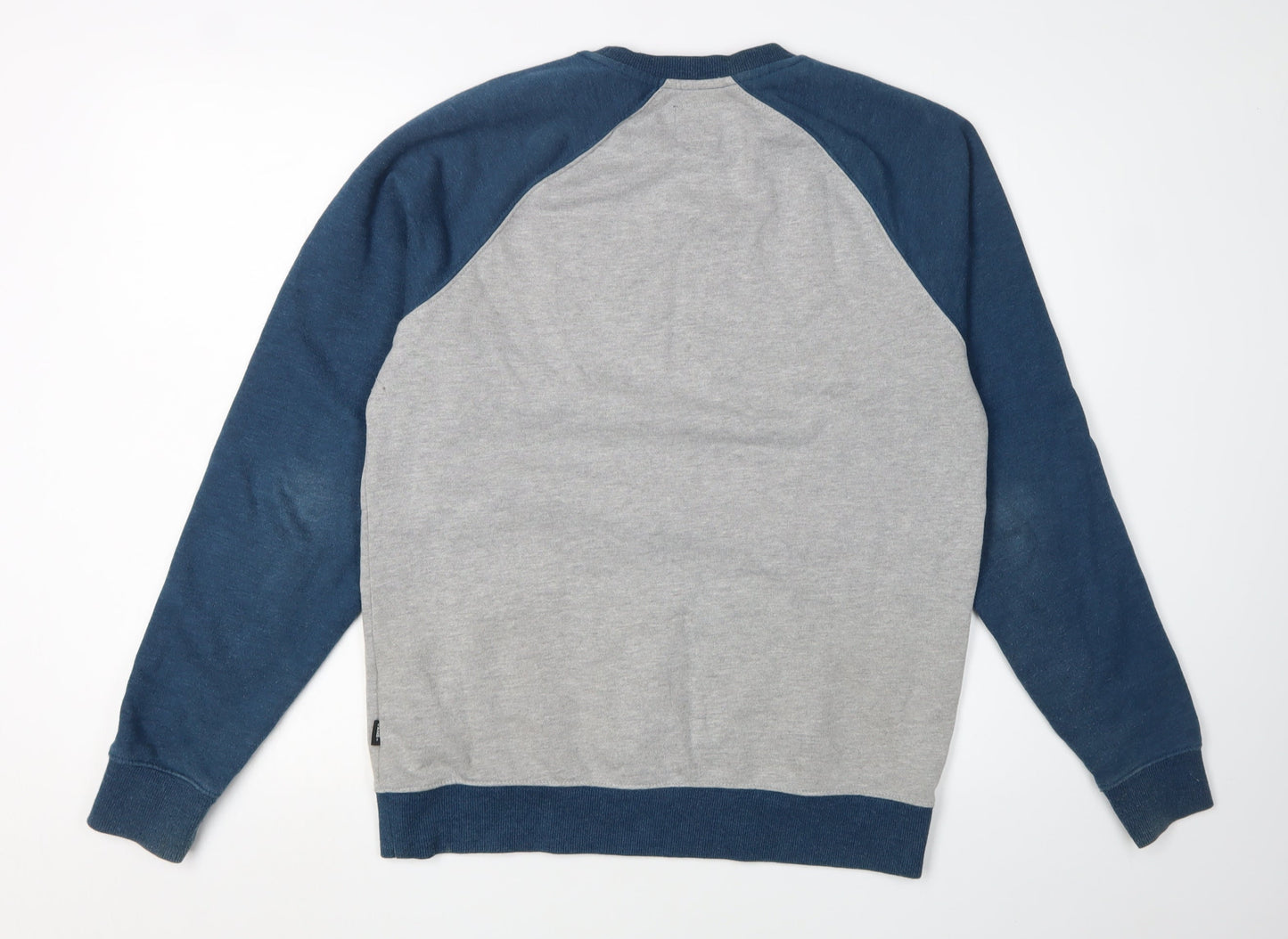 Vans Men's Grey Pullover Sweatshirt - Size S, Logo Accents