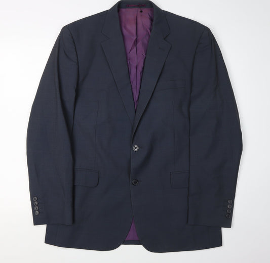 Paul Costelloe Men's Black Wool Blazer Size 40R