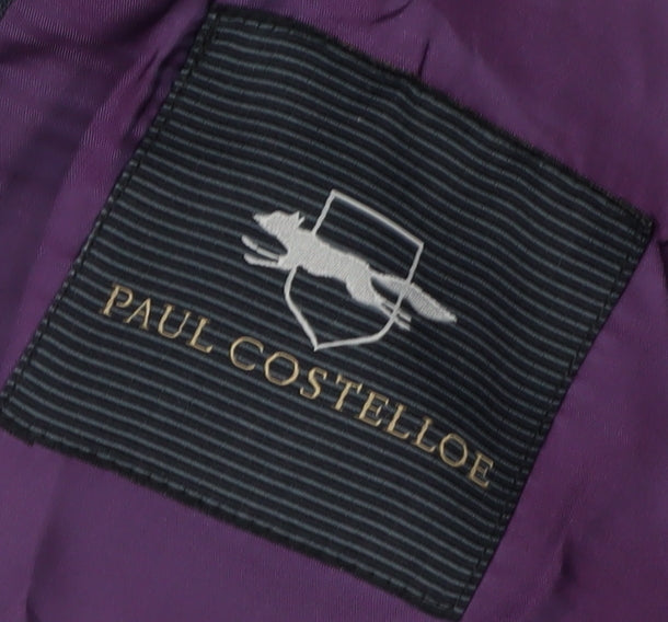 Paul Costelloe Men's Black Wool Blazer Size 40R