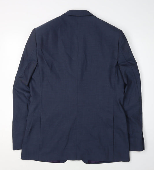 Paul Costelloe Men's Blue Blazer Size 40 Regular Fit
