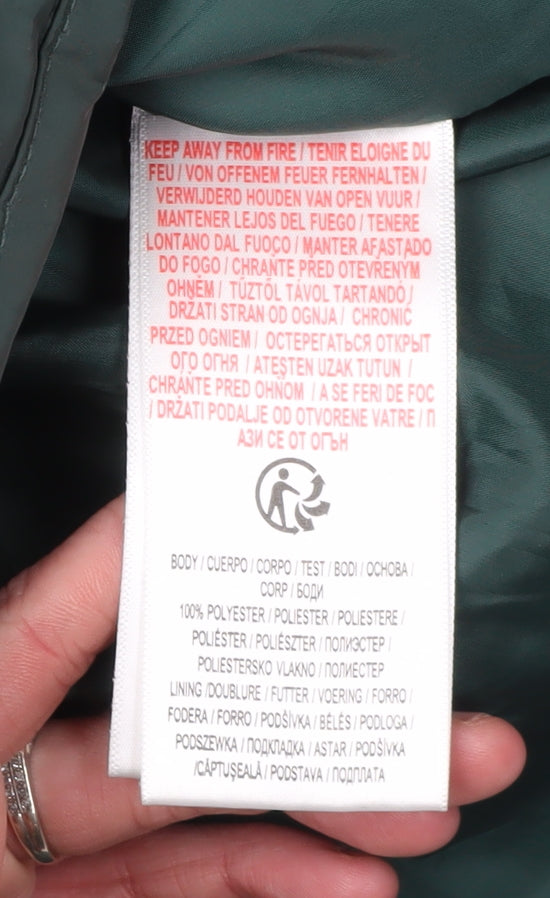 Tokyo Laundry Women's Green Puffer Jacket Size 10 Winter