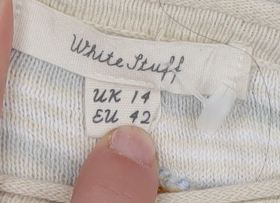 Write Stuff Women’s Multicoloured Striped Jumper, Size 14