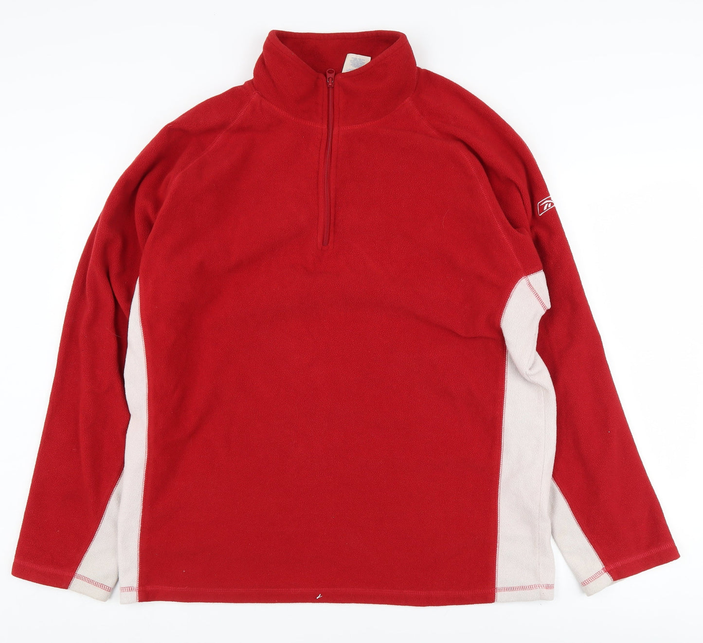 Reebok Men's Red 1/2 Zip Sweatshirt Large