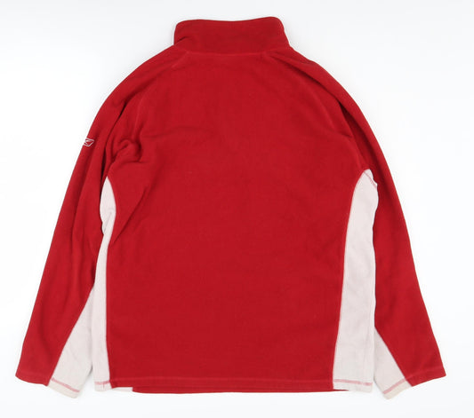 Reebok Men's Red 1/2 Zip Sweatshirt Large