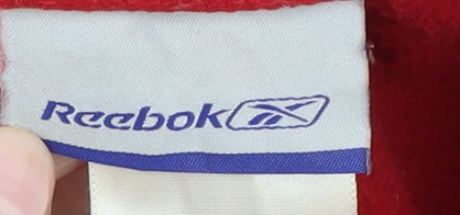 Reebok Men's Red 1/2 Zip Sweatshirt Large
