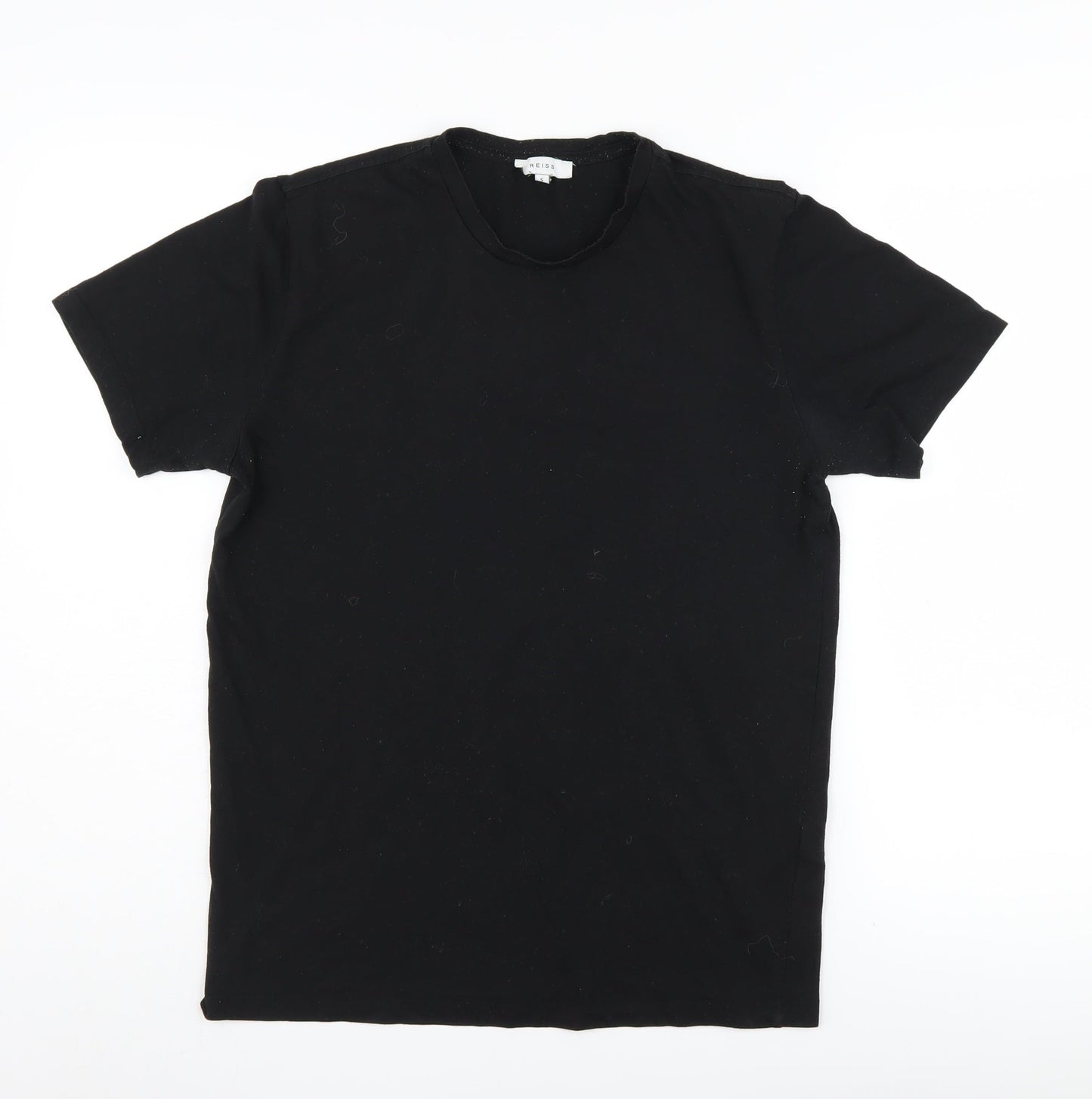 Reiss Unisex Black Crew Neck T-Shirt, Size S, Casual