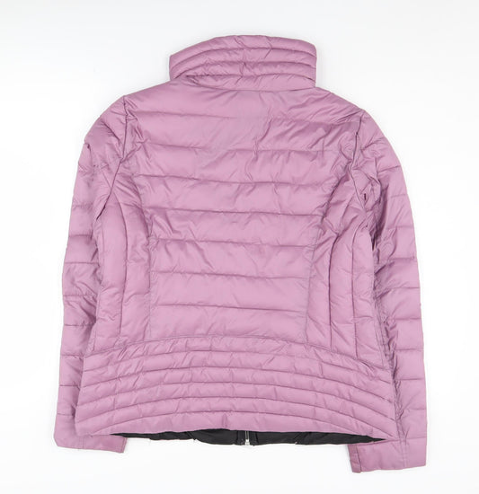 Everlast Women's Purple Puffer Jacket, L, Full Zip