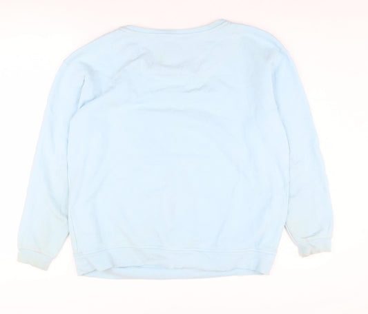 Next Women's Blue Penguin Nightshirt M Winter Fun