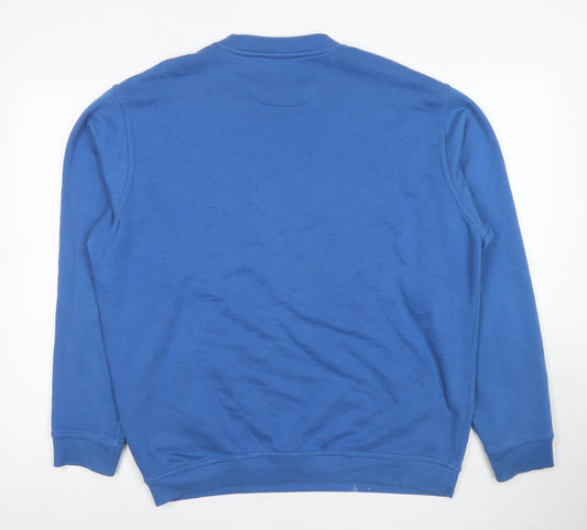 James Pringle Men's Blue Crew Neck Sweatshirt L