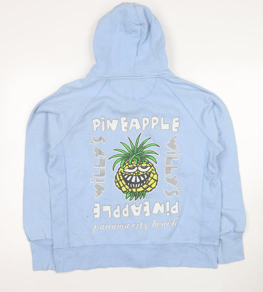 Champion Unisex Blue Full Zip Hoodie L