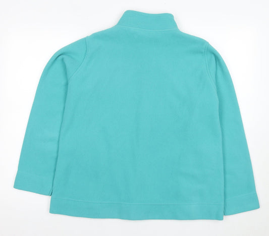 EWM Women's Blue Fleece Jacket L Casual Spring