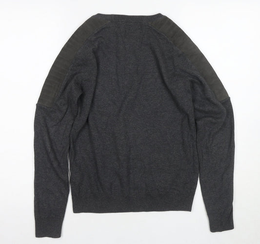 AllSaints Women's Grey Jumper - Size 8