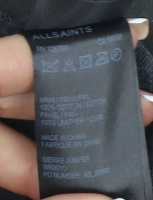 AllSaints Women's Grey Jumper - Size 8