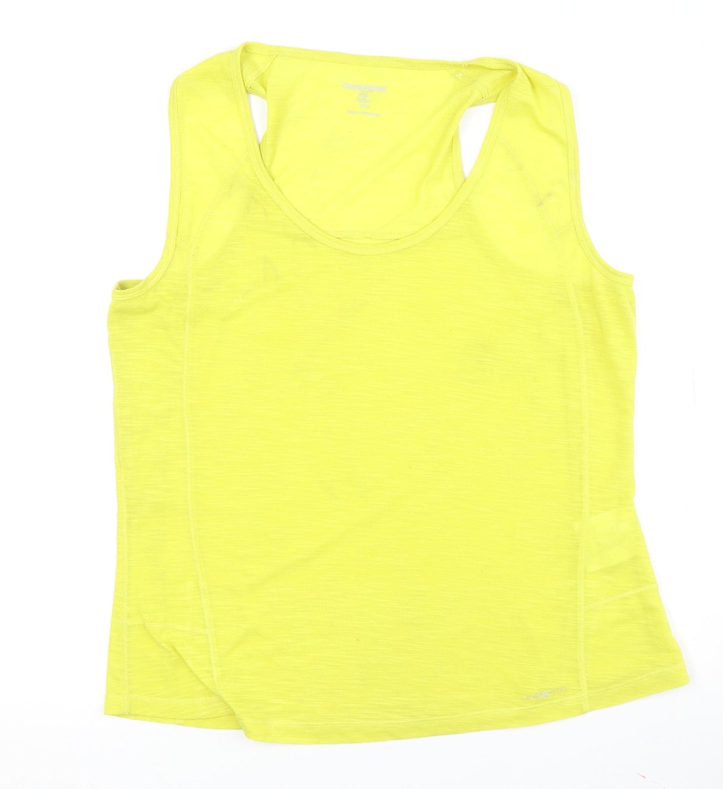 Craghoppers Women Yellow Tank Top, Size UK 6, Polyester Blend