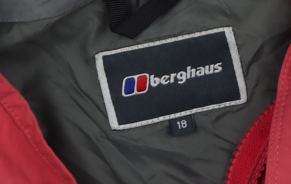 Berghaus Women's Red Waterproof Mid-Length Rain Coat