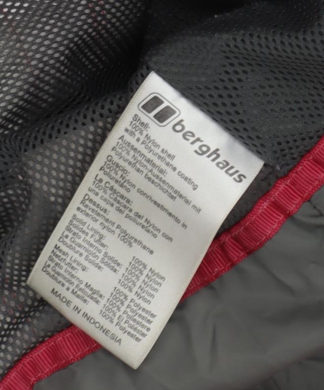 Berghaus Women's Red Waterproof Mid-Length Rain Coat