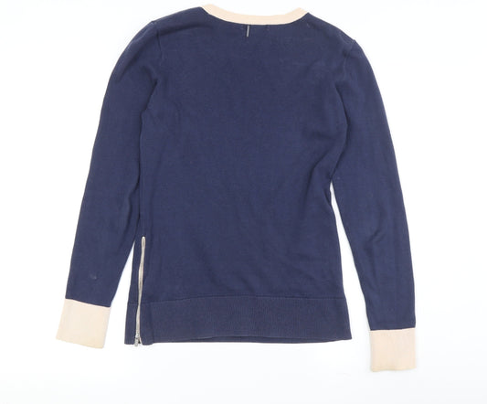 Nautica Women's Blue XS Crew Neck Pullover Jumper
