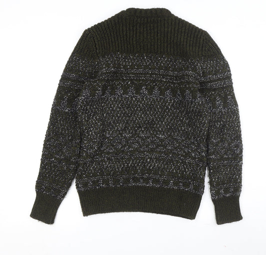 Superdry Men's Green Pullover Jumper S