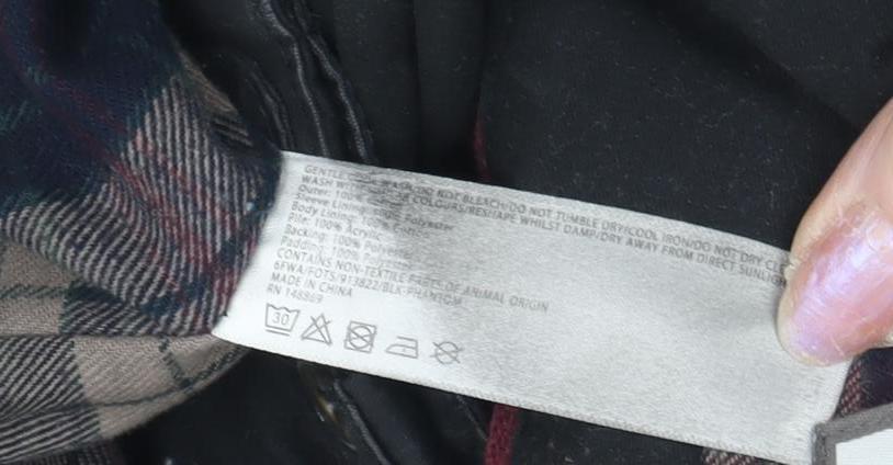 FatFace Women’s Black Quilted Jacket, Size 10, Winter Casual