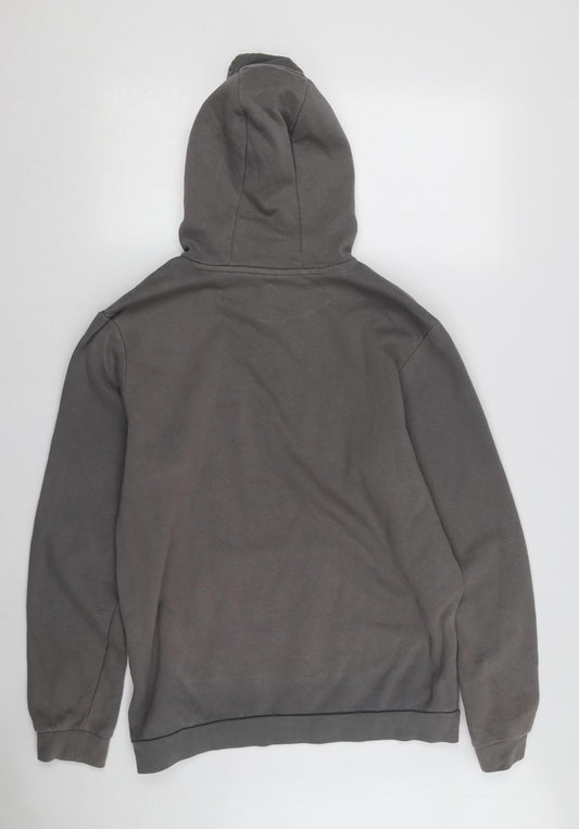 Adidas Men's Grey Pullover Hoodie - Size L