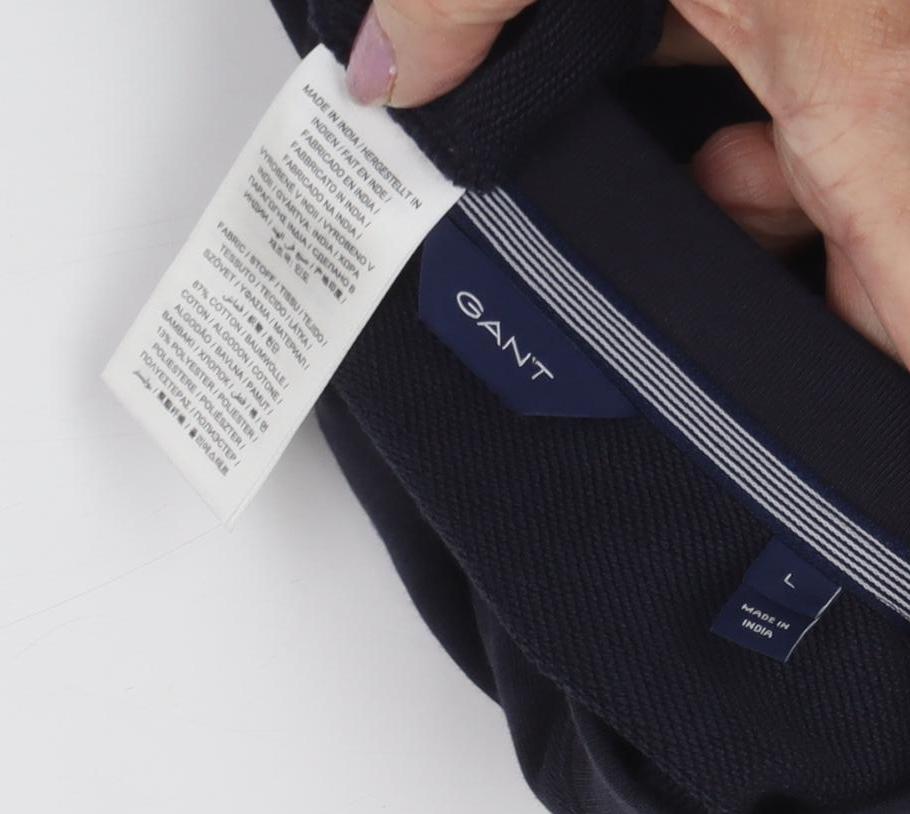 Gant Men's Black Pullover Sweatshirt, Size L