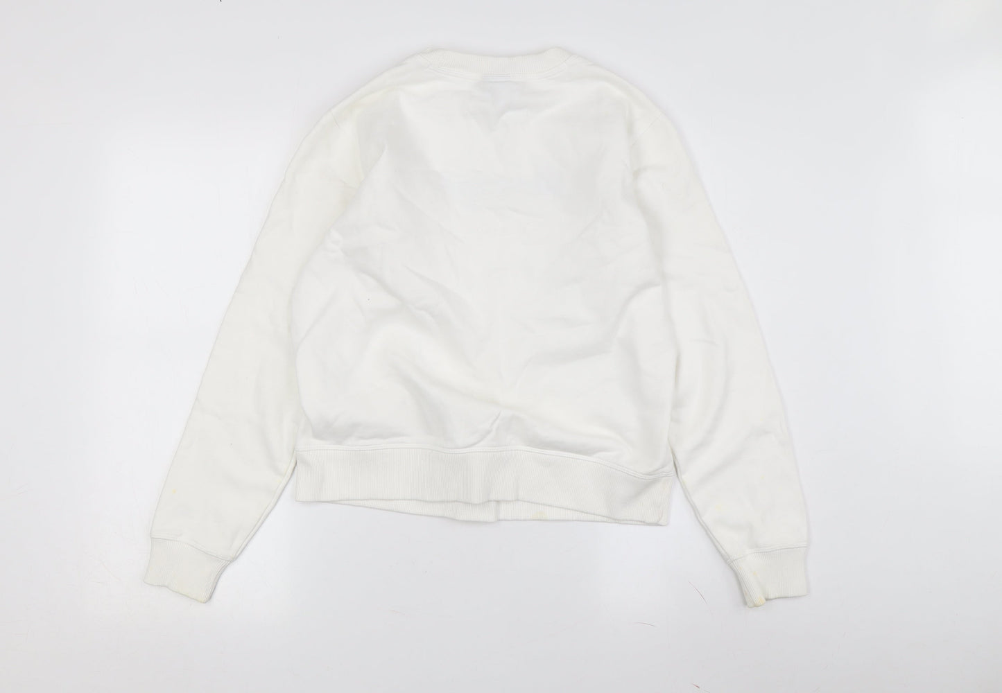 Champion White Unisex Pullover Sweatshirt S