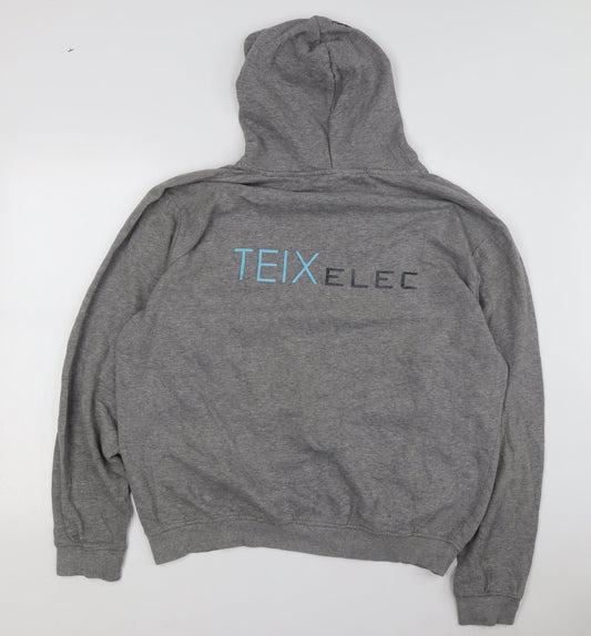 Kappa Men's Grey Pullover Hoodie XL Logo Accents