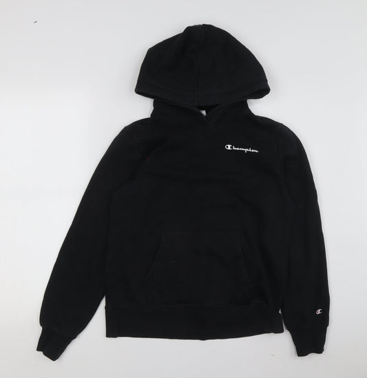 Champion Black Pullover Hoodie Unisex Adults Size S