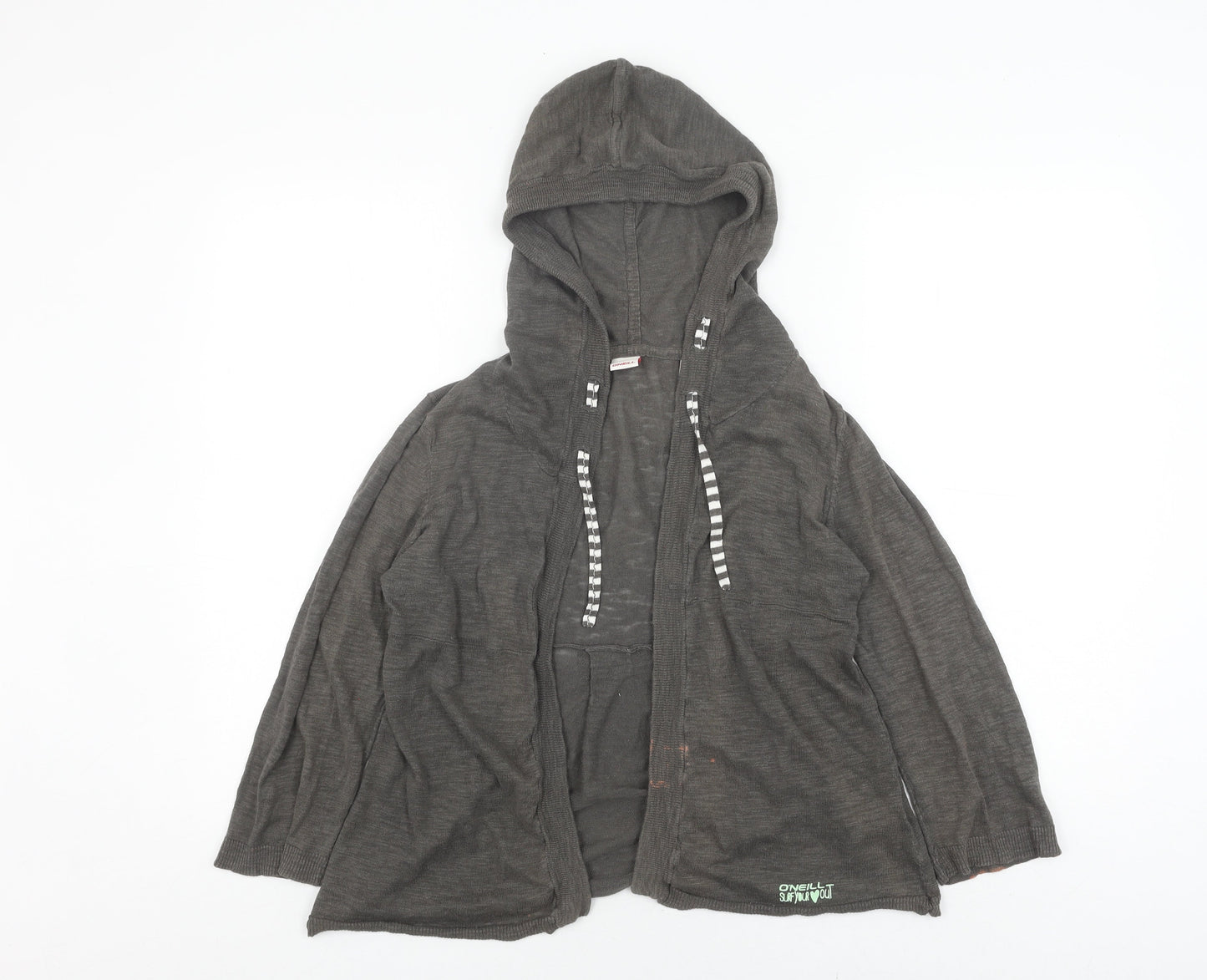 O'Neill Women's Grey Hooded Cardigan - Size S