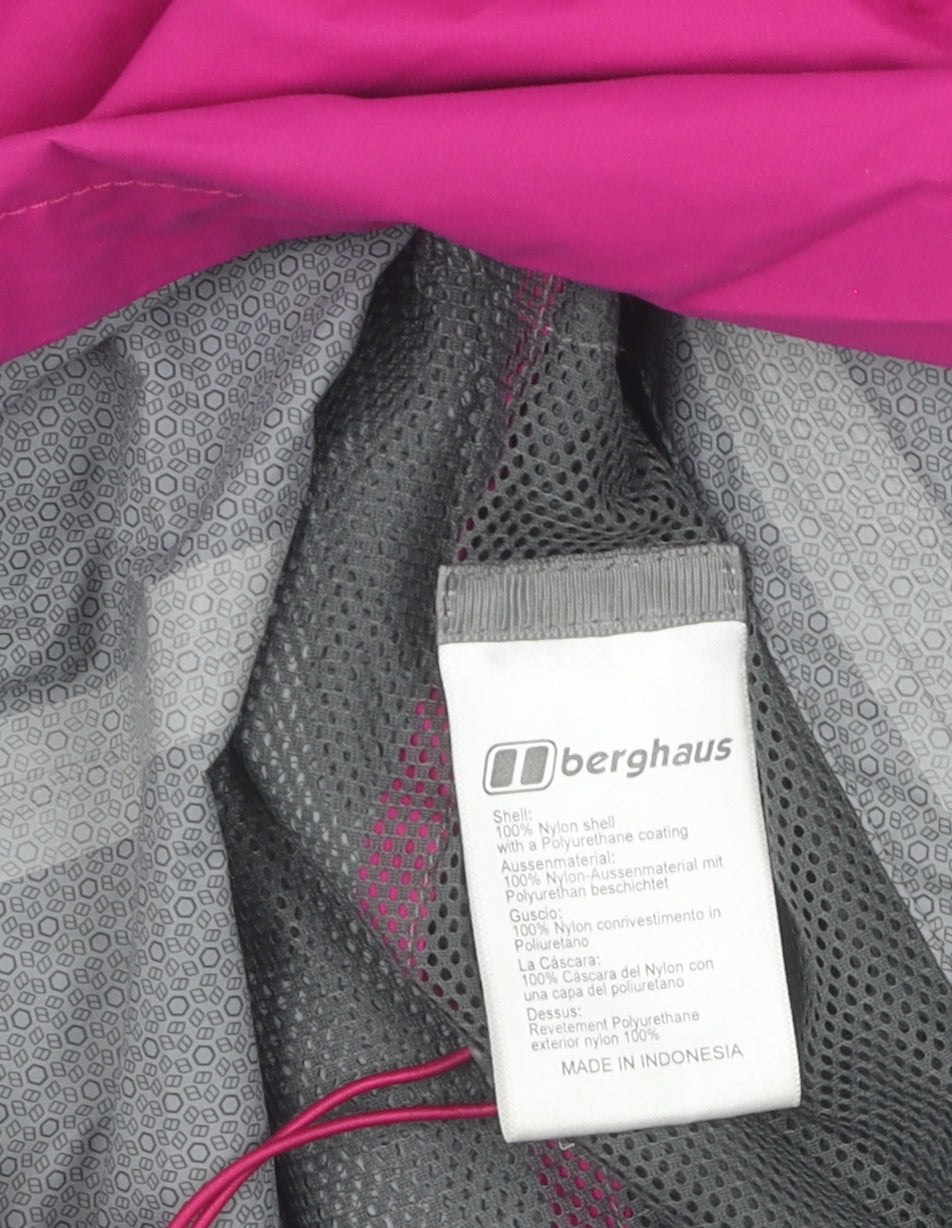 Berghaus Women's Pink Waterproof Rain Jacket Size 8