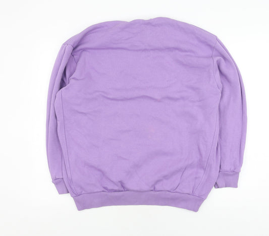 Adidas Women's Purple Pullover Sweatshirt - Size S