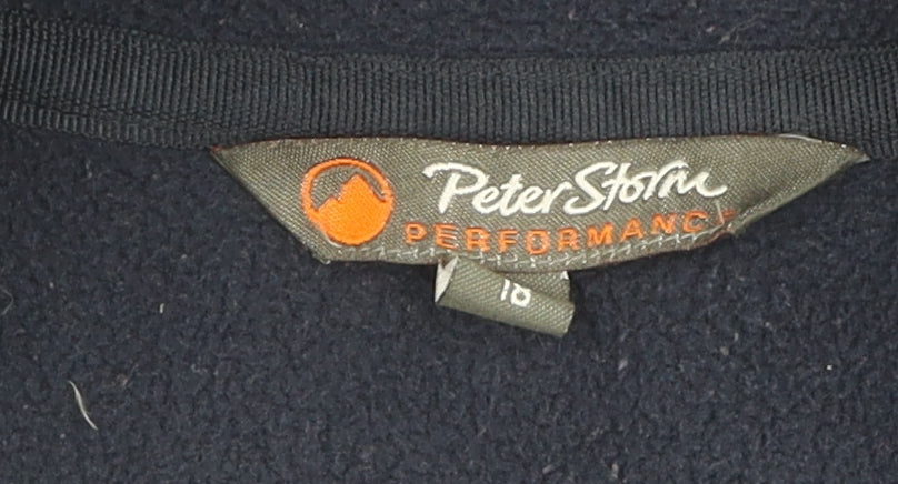 Peter Storm Women Blue Fleece Jacket Size 18