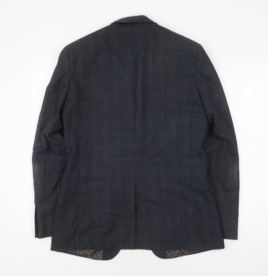 Red Herring Men's Grey Check Blazer 40L
