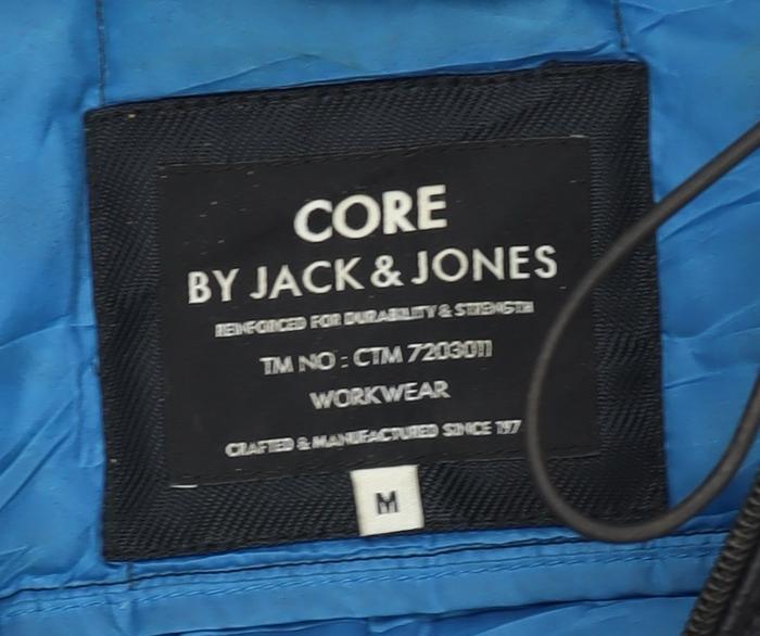 Jack & Jones Men's Black Hooded Puffer Jacket M