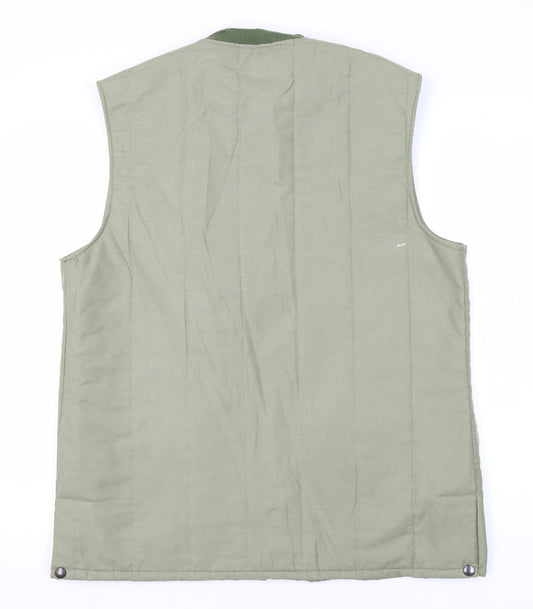Hadrian Green Quilted Men's Waistcoat Size 12
