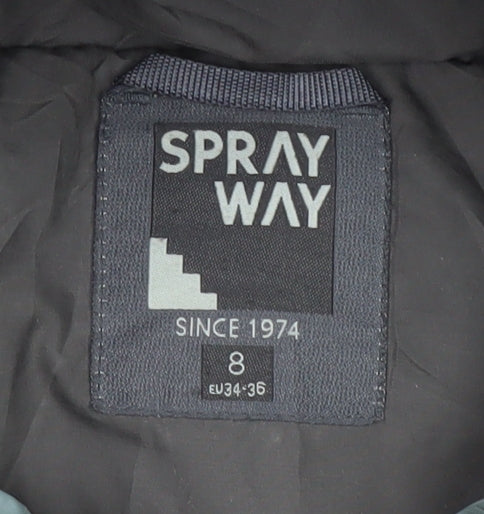 Sprayway Women's Grey Puffer Jacket Size 8 for Winter