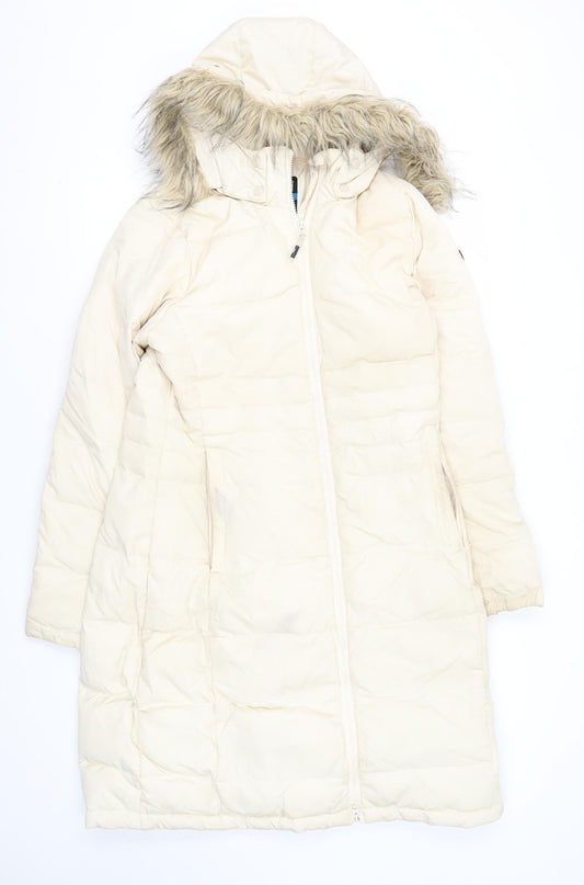 Trespass Women's Ivory Puffer Coat M Hooded Winter Casual