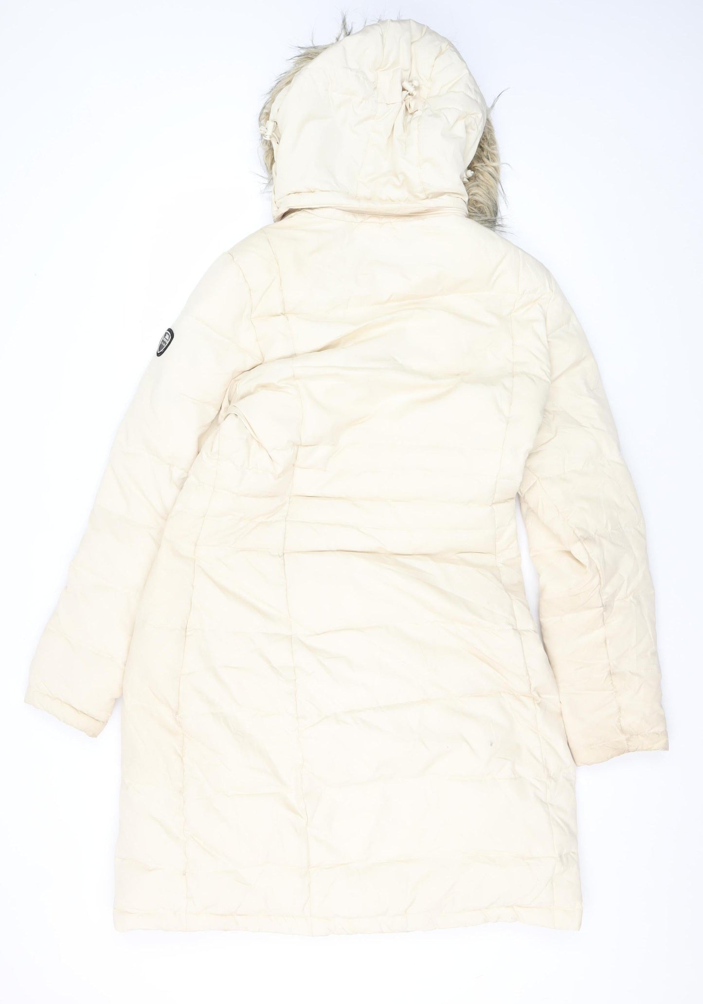 Trespass Women's Ivory Puffer Coat M Hooded Winter Casual