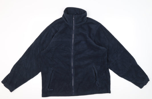 Trespass Unisex Blue Fleece Jacket, Size M, Full Zip