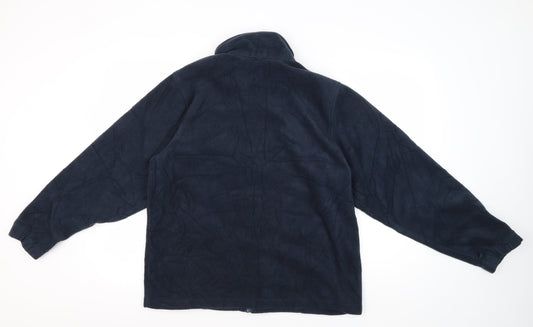Trespass Unisex Blue Fleece Jacket, Size M, Full Zip