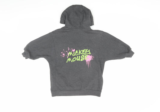 Disney at Next Grey Mickey Mouse Girls Hoodie, Size 5