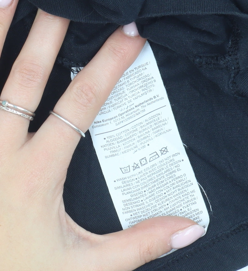 Nike Men's Black Large Sports T-Shirt with Logo