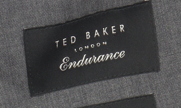 Ted Baker Men's Grey Blazer - Wool Blend, Size 40R