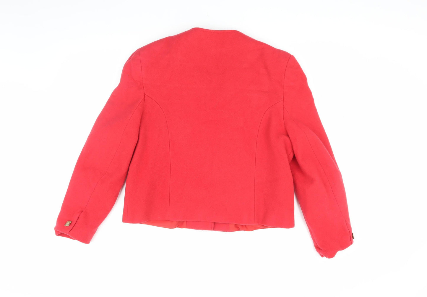 James Pringle Red Wool Blazer, Women's Size 16, Classic Look