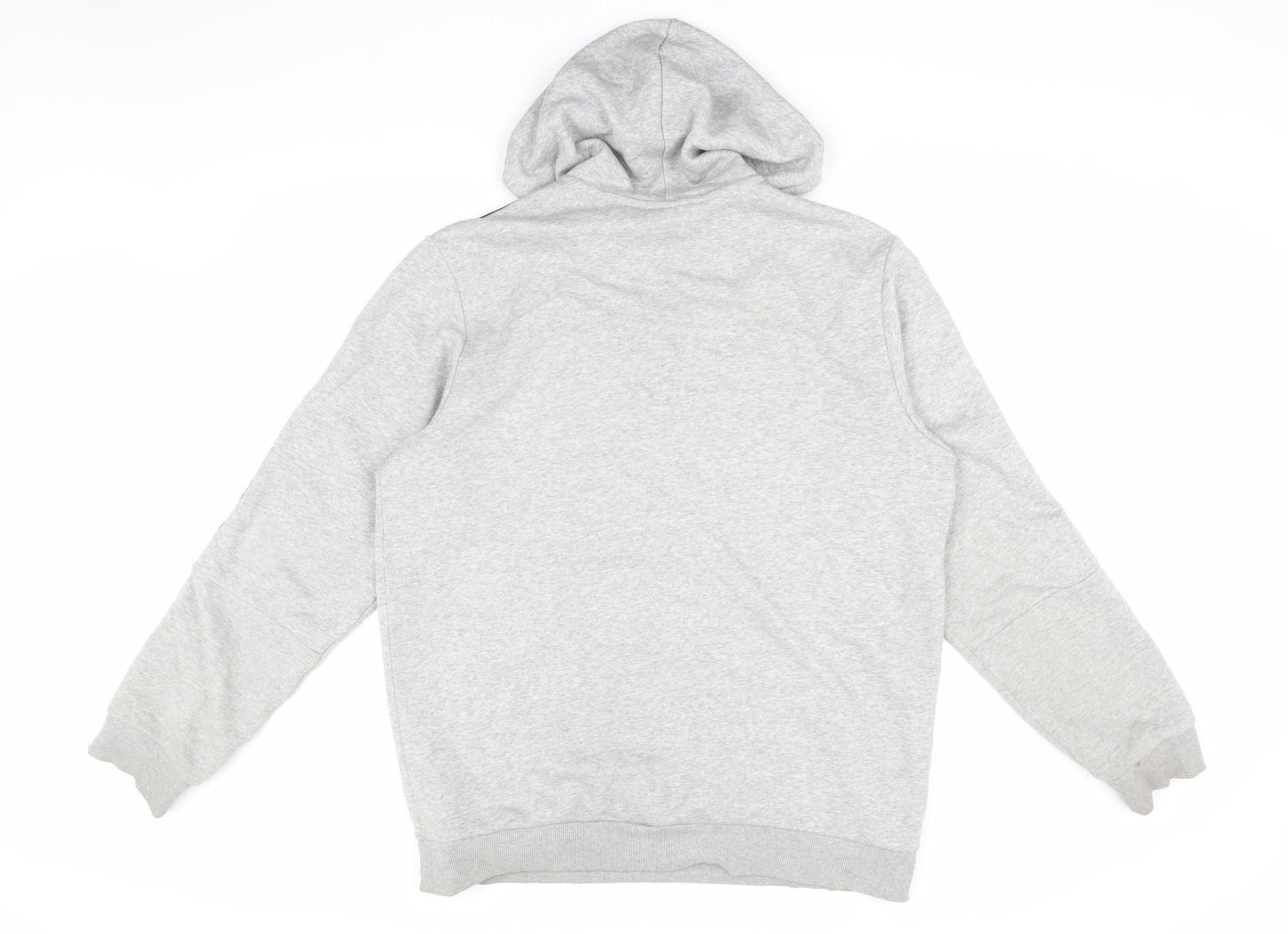 Adidas Men's Grey Pullover Hoodie L with Logo