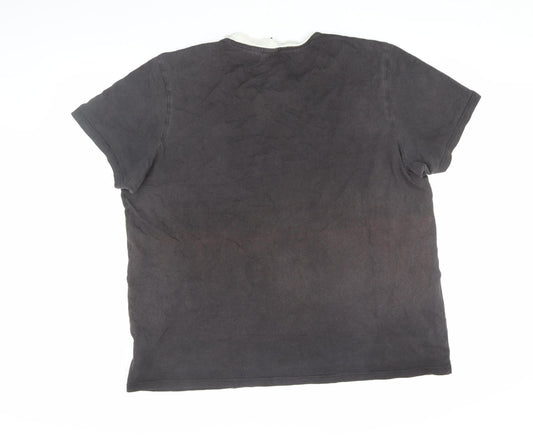 Back view of Adidas Men's Black Sports T-Shirt XL