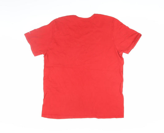 Nike Men’s Red Graphic Print T-Shirt L