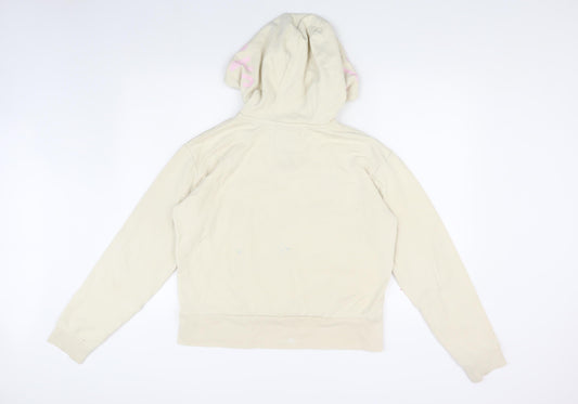 Jack Wills Teen Beige Logo Pullover Hoodie Size 16