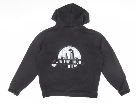 Russell Men's Black Pullover Hoodie - Size M